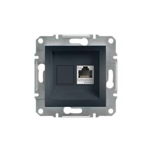 Asfora Adatátviteli aljzat 1xRJ45 CAT5e UTP rugós bekötés antracit IP20 Schneider EPH4300171
