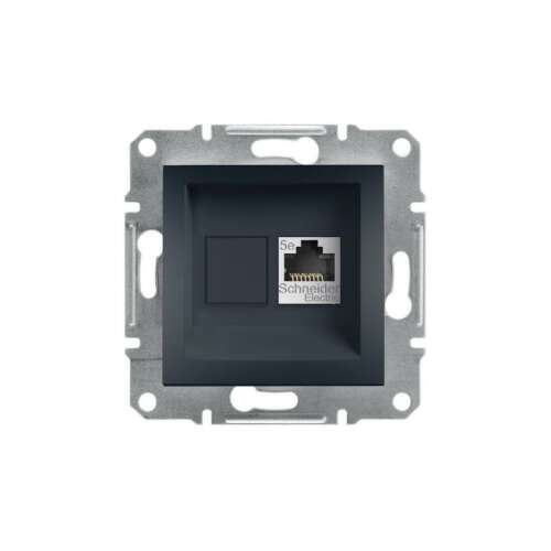 Schneider Electric Asfora antracit RJ45 Cat5e UTP aljzatbetét