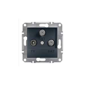 Schneider Electric Steckdose TV-SAT-SAT End Aspora ohne Rahmen, Anthrazit (EPH3600171) 108407744 - Schneider