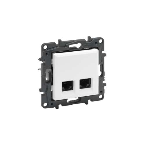 Legrand Niloe Step Doppelsteckdose 2xRJ45 Kat. 5e UTP weiß 863160