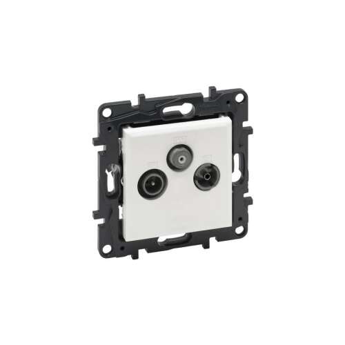 Legrand Niloe Step - soclu terminal TV-R-SAT, 10 dB - alb 863179