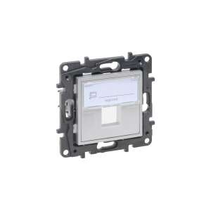 Legrand Niloé Step keystone adapter, alumínium, hálózati csatlakozásokhoz - Keystone modul kiegészítő