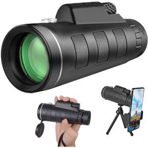 OEM professionelles HD 40X60 hochauflösendes Monokular mit Smartphone-Halterung und Stativ für Vogelbeobachtung, Camping, Wandern, Wildtiere, Jagd, Konzerte - Fernrohre