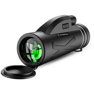 StartONTeam™ Telescop monocular 80x100, negru, cu capacul obiectivului - Binocluri