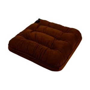 StartONTeam Graphene Heated Seat Cushion, brown, angled view - Warming cushion