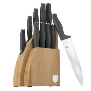 Berlinger Haus Anthracite Collection 10-teiliges Messerset mit Bambusblock #antracit 139497631 - Küchenmesser