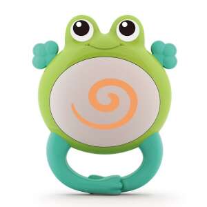 Hola Állatzenekar Csörgő Béka, zöld baba csörgő játék csecsemőknek és kisgyermekeknek - Csörgő