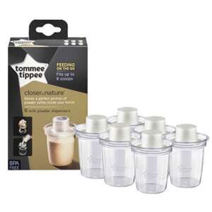 Tommee Tippee Closer to Nature tápszeradagoló, 6 db-os csomag, BPA mentes, utazáshoz - Tommee Tippee