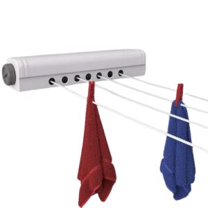 Praktikus retractable wall-mounted clothes dryer with 14 meters of drying space - Clothes Dryer