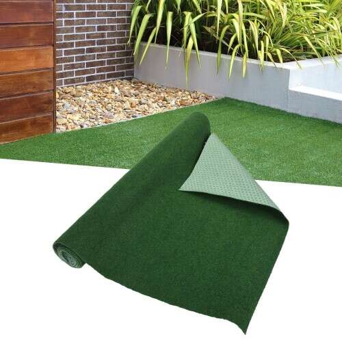 ProGarden műfű, 200 x 100 cm, zöld, felgöngyölve, mindkét oldal látható