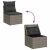 vidaXL Polyrattan Kerti Ülőgarnitúra - 4 részes - Szürke 176982318