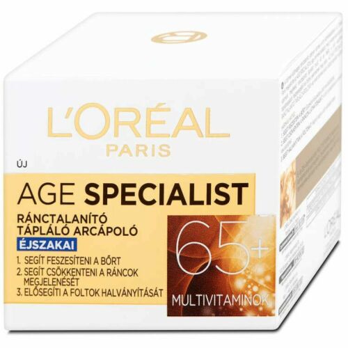 L'Oréal Paris Age Specialist 65+ Éjszakai Arckrém - 50 ml 166202411 - Enger