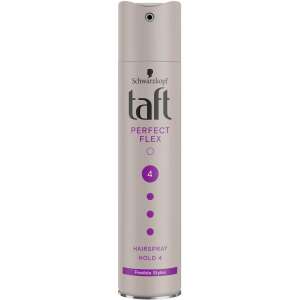 Taft Perfect Flex hajlakk, 4-es tartás, 250 ml, rugalmas frizurákhoz - Schwarzkopf