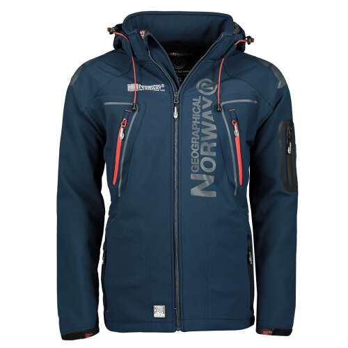 GEOGRAPHICAL NORWAY férfi softshell kabát, sötétkék, XL méret - Férfi kabát
