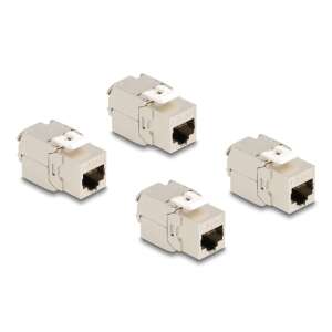 Delock Keystone Cat6A STP Modul, RJ45 Aljzat, 4 darabos csomag - PCI hálózati kártya