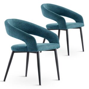 Timeless Tools Luna 2-Piece Chair Set Navy Blue