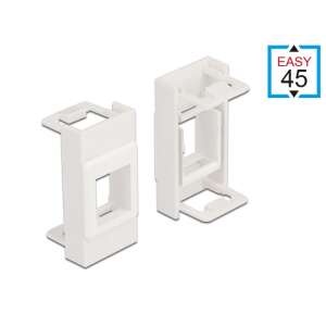 Delock Easy 45 fehér keystone modul tartó, 2 db - Keystone modul kiegészítő