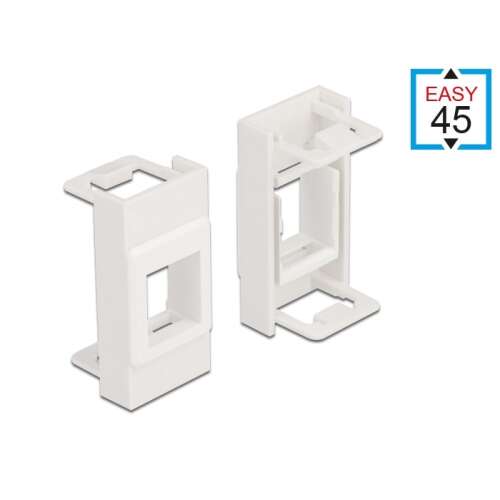 Delock Easy 45 fehér keystone modul tartó, 2 db