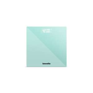 Bewello fürdőszoba mérleg, digitális kijelző, edzett üveg, kék - Bewello
