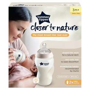Tommee Tippee Closer To Nature 3hó+ Cumisüveg 2x340ml #fehér 74583228 Cumisüvegek - BPA-mentes