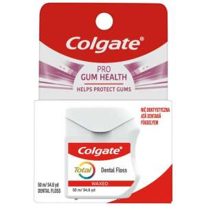 Colgate Total Pro Gum Health woskowana nić dentystyczna, 50 metrów - Nić dentystyczna