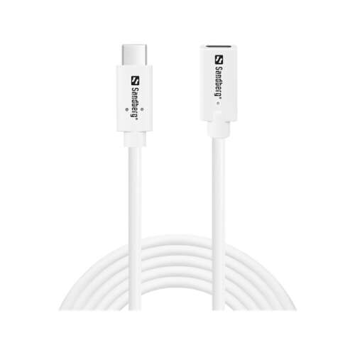 Sandberg USB-C - USB-A Kábel - 2m - Fehér 108508301
