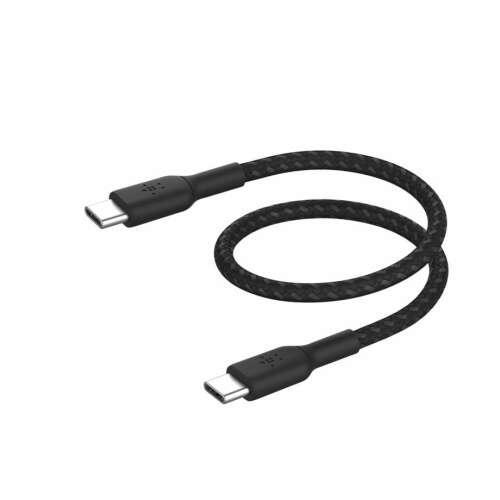 Belkin BoostCharge USB-C - USB-C kábel, 0,15m, fekete - Belkin