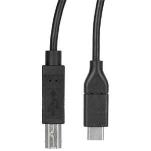 StarTech USB 2.0 USB C - USB B kábel, 3 méter, fekete - Startech
