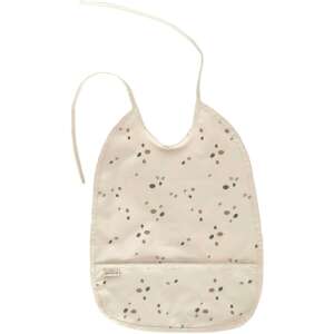 Petu Petu Dots előke zsebbel, bézs színű barna és zöld pöttyökkel - Előke, büfikendő