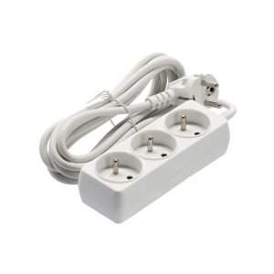 Biela predlžovacia zásuvka s 3 zásuvkami a 3m káblom - Káble a príslušenstvo