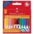 Faber-Castell 12er-Set radierbare feine Wachsmalstifte 58241138