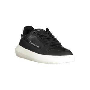 Calvin Klein Herren schwarze Ledersneaker - Mode & Kleidung
