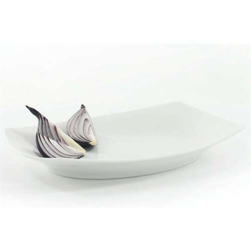 Rotberg Quadrate 33 cm porcelán fehér süteményes tányér