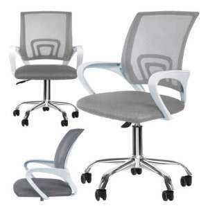 MemFlow Ergonomic Office Swivel Chair #grey-white