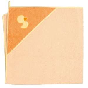 Ceba Baby kapucnis Fürdőlepedő - Kiskacsa 100x100cm #narancs 30309063
