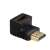 Akyga AK-AD-01 HDMI adapter pod pravim kutom, crni