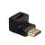 Close-up of Akyga 90 degree HDMI adapter