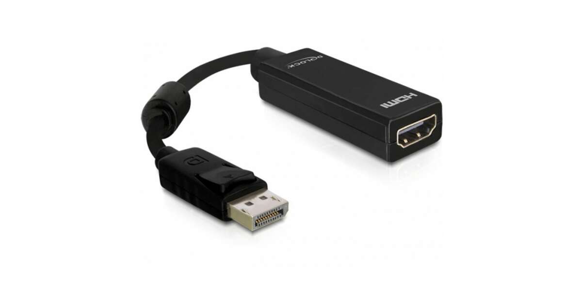 DeLOCK 61849 video converter cable 0,125 M DisplayPort HDMI A-type (Standard) Black 91144844