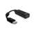 Adaptér kábel DeLOCK 61849 DisplayPort na HDMI, čierny, 0,125m