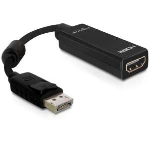 Kabel adaptera DeLOCK 61849 DisplayPort do HDMI, czarny, 0,125m - Konwerter DisplayPort