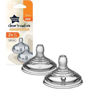 Tommee Tippee Closer to Nature Gyors Folyású Etetőcumi 6hó+ 2db-os - Tommee Tippee