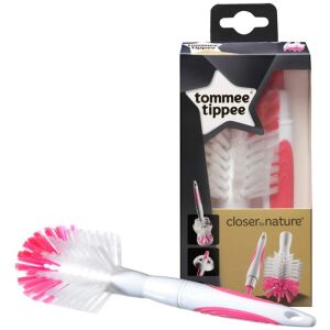 Tommee Tippee Closer to Nature cumisüveg tisztító kefe, rózsaszín és fehér, cumisüvegek és cumik tisztításához - Tommee Tippee