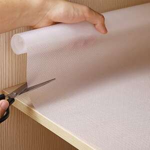 Biela ochrana na zásuvky, protišmyková, EVA materiál, 150 x 45 cm, chráni zásuvky a police pred poškriabaním a nečistotami - Kuchynské pomôcky