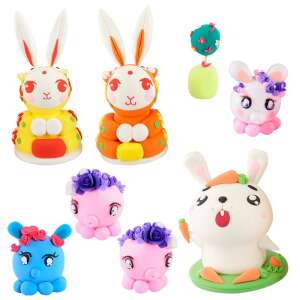 Szuper Okos Gyurma - 12 Szín - 3 Formázó Eszközzel