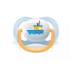 Philips Avent Ultra Air pacifier with boat design on white background - Babies & Toddler