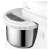 Sencor SHM6206SS Hand Mixer with a Rotating Bowl, white and silver, close-up of bowl and lid