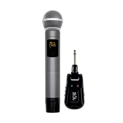 SAL MVN 300 wireless microphone set, handheld microphone with receiver