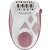 Rowenta Skin Spirit Epilator, pink and white, front view
