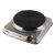 Home HG R 03SS portable electric cooktop, single burner, angled view