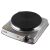 Home HG R 03SS portable electric cooktop, single burner, angled view